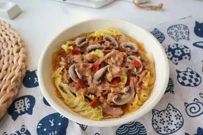 豚肉入り蒸しキャベツの作り方：6