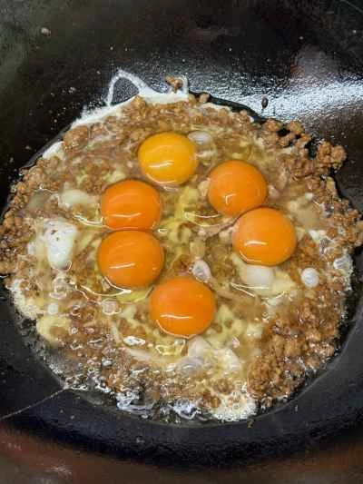 ひき肉入り煮卵の作り方：8