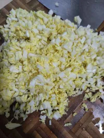 ベビーチンゲン菜とオムレツの作り方：2