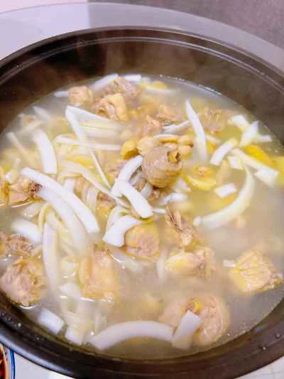 アワビとココナッツチキンの作り方：3