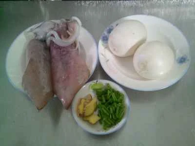 イカと大根の炒め物の作り方：1