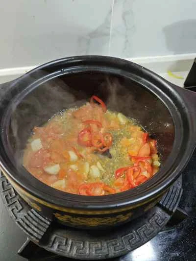 トマトミートボール春雨キャセロールのレシピ手順：6