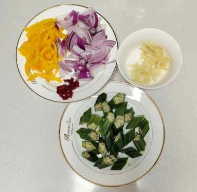 旬の野菜炒めの手順：1