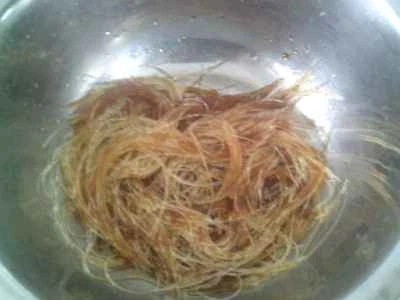 水たけのこ、カリフラワー、春雨の炒め物の作り方：6