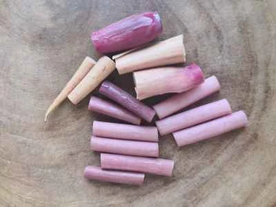 ナスとサトイモの花を作る手順：4