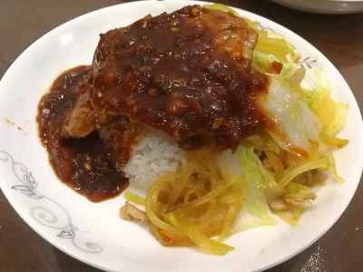 ステーキ丼の作り方：6