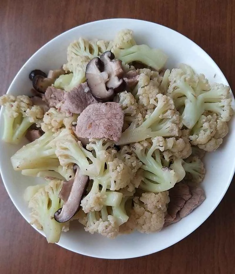 椎茸とカリフラワーの作り方：3