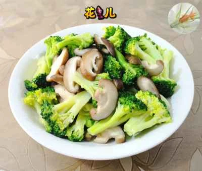 ブロッコリーと椎茸の炒め物のレシピ