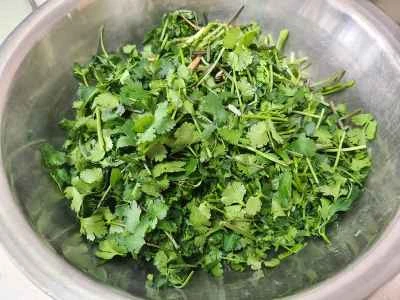 蒸しコリアンダーのレシピ手順：3