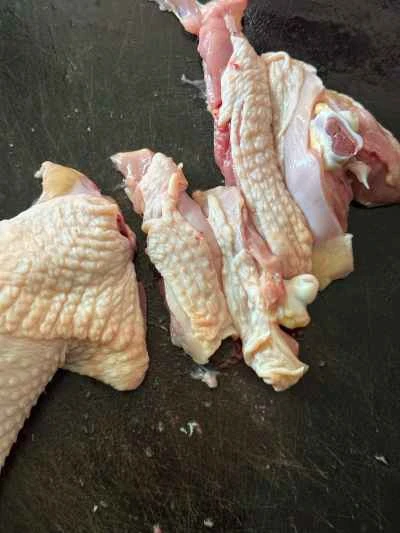 ベビーカボチャ入り蒸し鶏の作り方：2