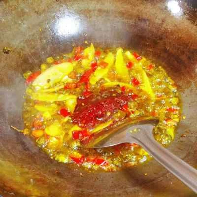 ピクルスにしたピーマンの胃袋と牛の胃袋を作る手順：7