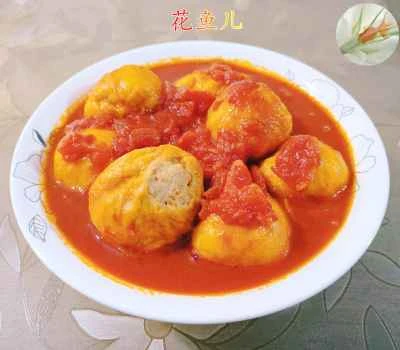 トマト詰めグルテンフライのレシピ