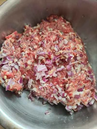 ケールとビーフパテの作り方：5