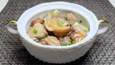 黄色い皮の蒸し豚スペアリブの作り方：10