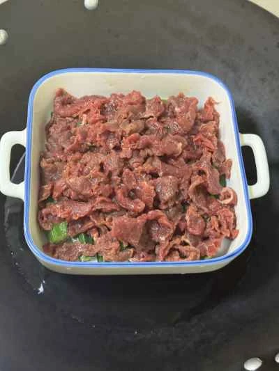 オクラ入り蒸し牛肉の作り方：8