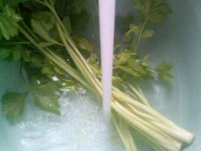 たけのことセロリのスクランブルエッグの作り方：2