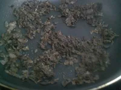 塩漬けカラシナとインゲンの炒め物の作り方：6