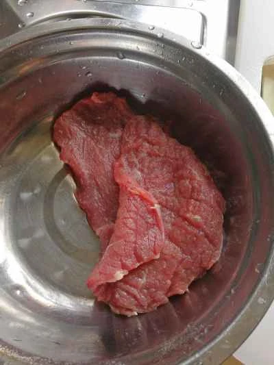 ステーキ丼の作り方：1