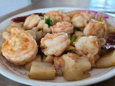 レンコンとエビの炒め物の作り方：10