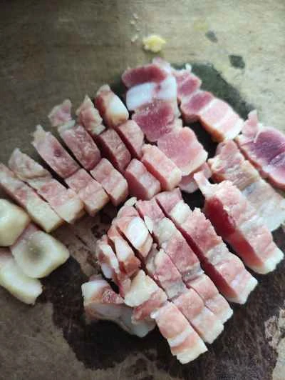 塩漬け豚肉とインゲンの炒め物の作り方:3