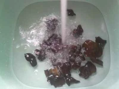 黒キクラゲ、水タケノコ、インゲンの炒め物の作り方：2