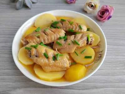 じゃがいも入り蒸し鶏手羽先 レシピ手順：7