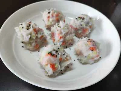 野菜とヤムイモのボールを作る手順：8