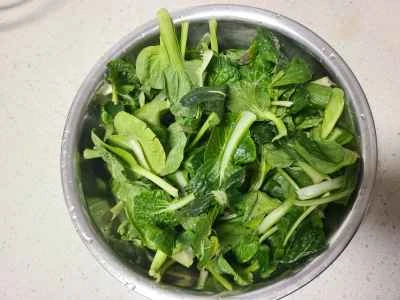 白黒キャベツ入り豆腐炒めの作り方:1