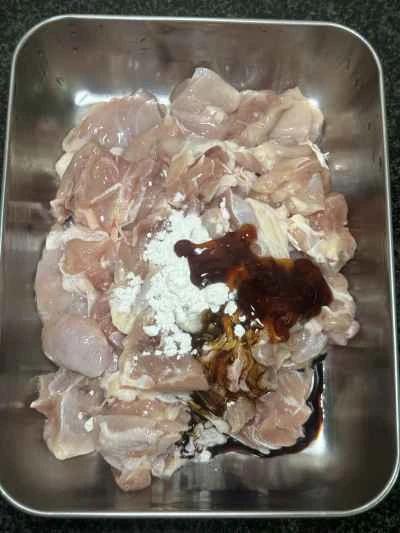 農家風鶏肉炒めの作り方：3