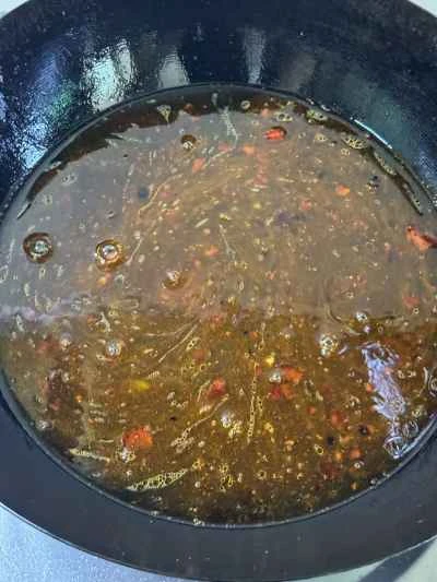 牛肉とエビのペースト鍋の作り方：8