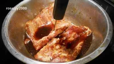 照り焼きソースのグリルリブのレシピ手順：5