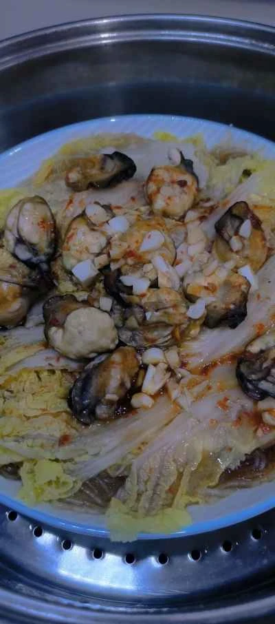 蒸し牡蠣のレシピ手順：5