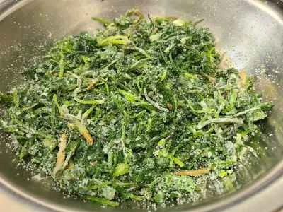 蒸しコリアンダーのレシピ手順：6