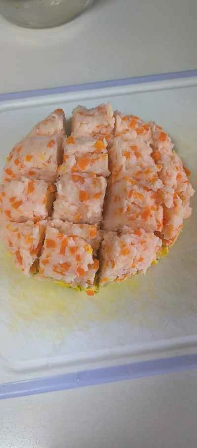 ブロッコリーとエビのケーキのレシピ手順：7