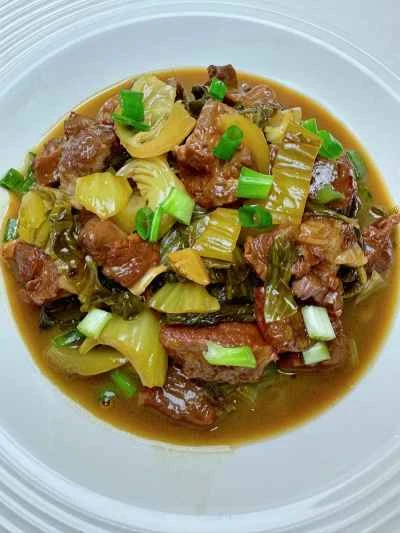 牛ブリスケットの煮込みと酢漬けキャベツの作り方：20