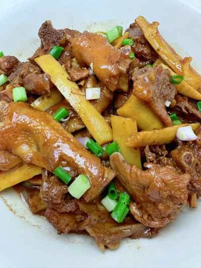 鴨肉とたけのこの煮込みの作り方：14