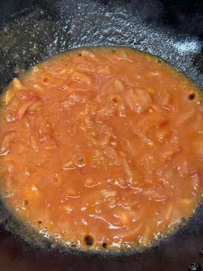 四川麺入りトマトエビペーストの作り方：5