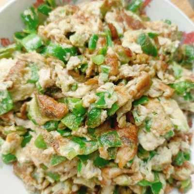 唐辛子入りスクランブルエッグのレシピ