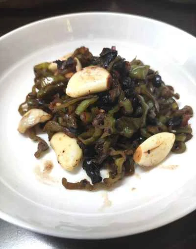 発酵黒豆の唐辛子炒めの作り方：7