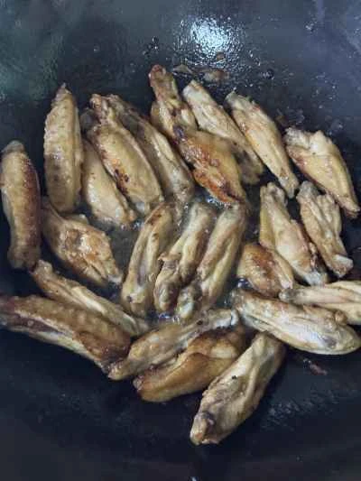 ハニーグレーズマッシュルームチキンウィングのレシピ手順：7