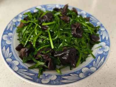 ニラとキクラゲの炒め物の作り方：5