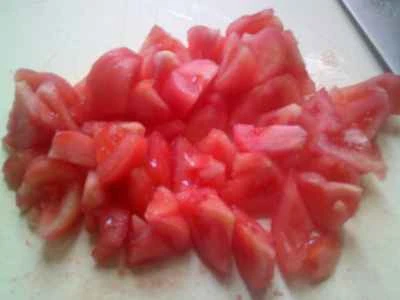 卵とトマト入り豆腐の作り方：5