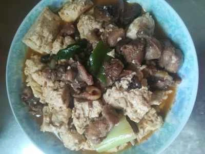 キノコと豆腐入り鶏もも肉の煮込みの作り方：13