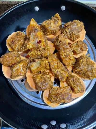 蒸し豚スペアリブのレシピ手順：2