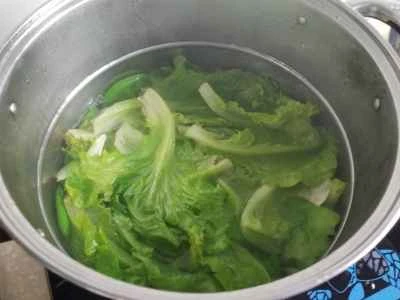 ガーリックレタスの作り方：2