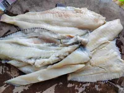 ゆでたヒラメの切り身の作り方：3