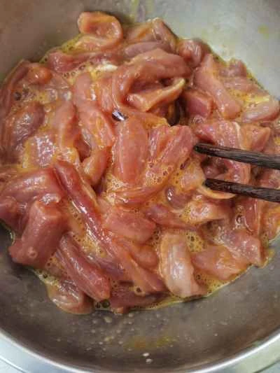 面倒くさがり屋の酢豚レシピの手順：1