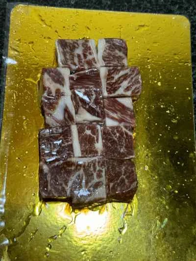 黒胡椒ビーフキューブの作り方：1