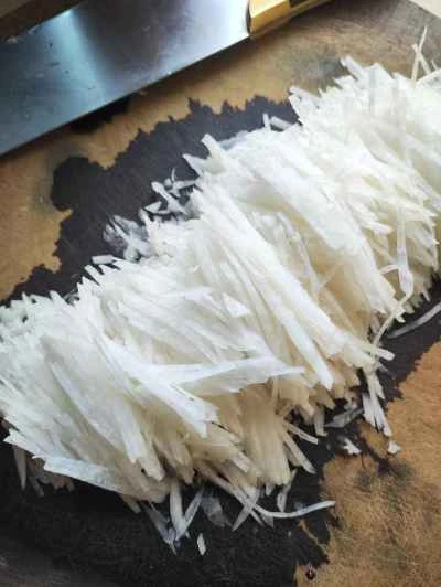 千切り大根入り鴨肉の煮込みの作り方：3