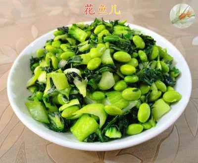 枝豆と手摘み野菜の炒め物のレシピ